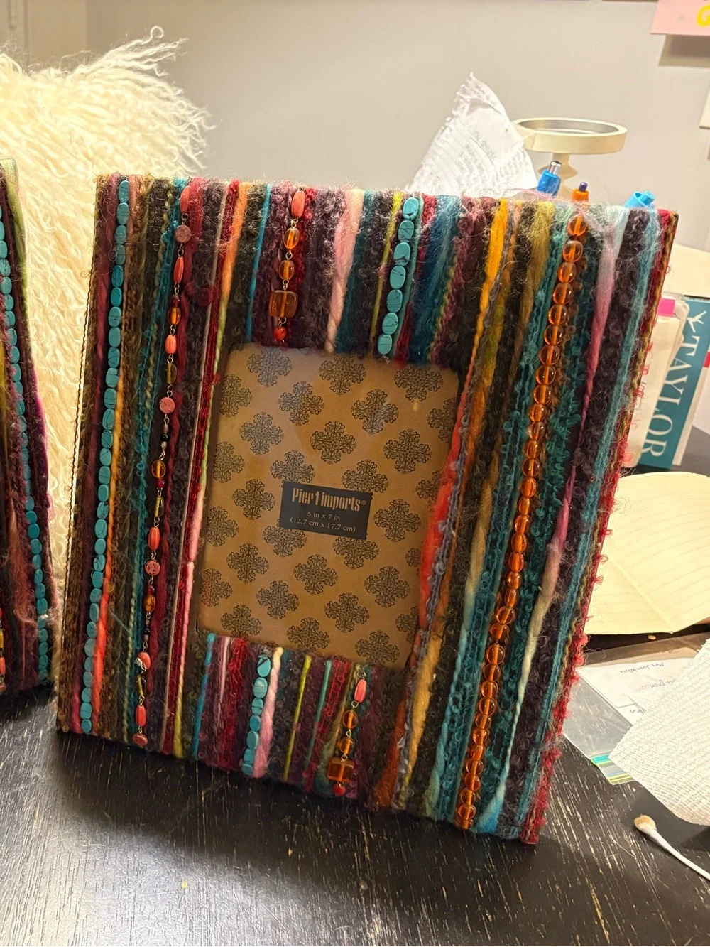 Pier 1 Imports - Two Decorative 5x7 Picture Frames